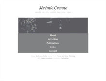 Tablet Screenshot of jeremiecrenne.com